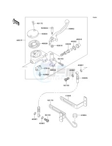 VN 800 B [VULCAN 800 CLASSIC] (B10) B10 drawing FRONT MASTER CYLINDER