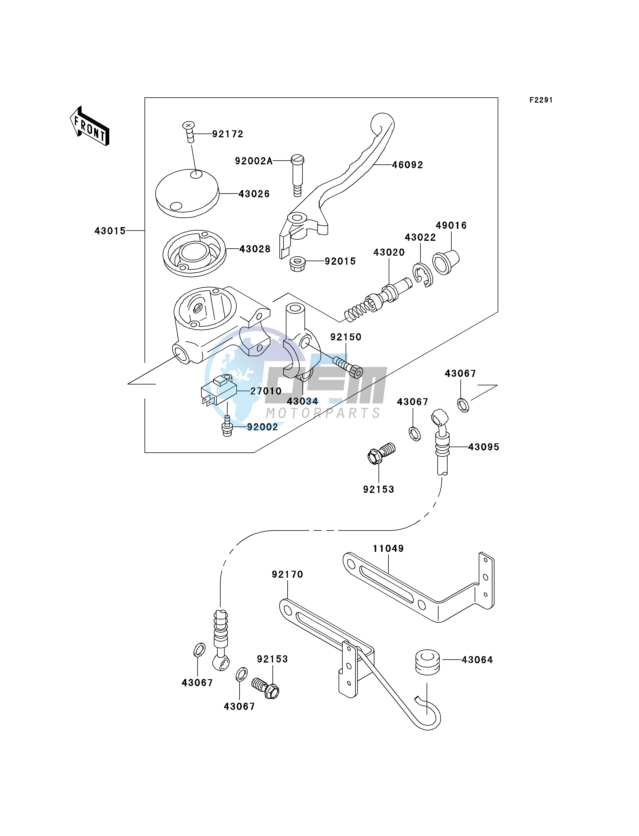 FRONT MASTER CYLINDER