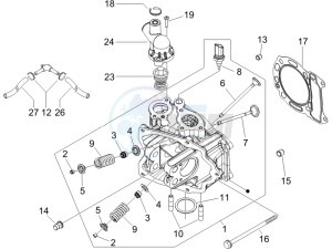 Runner 200 VXR 4t drawing Cilinder head unit - Valve