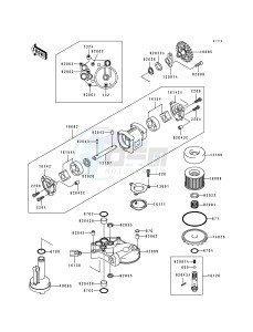 ZX 1100 F [GPZ 1100 ABS] (F1) [GPZ 1100 ABS] drawing OIL PUMP_OIL FILTER