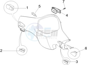 LX 50 4T NL drawing Selectors - Switches - Buttons