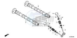 CBR650FAE CBR650FAE 2ED - (2ED) drawing CAMSHAFT/ VALVE