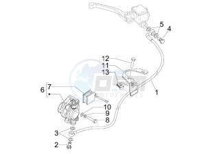 S 50 2T College drawing Brakes pipes - Calipers