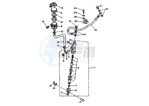 DT R 125 drawing REAR MASTER CYLINDER