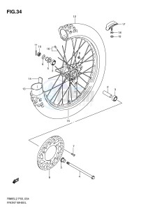 RM85 (P03) drawing FRONT WHEEL (RM85L2 P03)