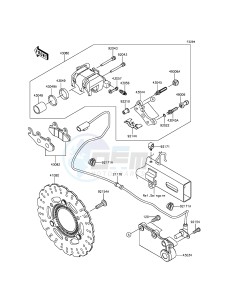 NINJA 300 ABS EX300BEFA XX (EU ME A(FRICA) drawing Rear Brake