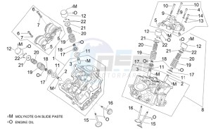 ETV 1000 Capo Nord - Rally Capo Nord drawing Cylinder head and valves