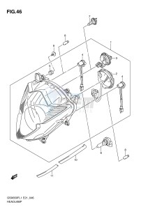 GSX650F (E21) Katana drawing HEADLAMP (GSX650FUL1 E21)