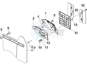 GTS 250 ABS drawing Rear cover - Splash guard