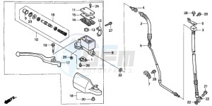 NX500 DOMINATOR drawing FR. BRAKE MASTER CYLINDER