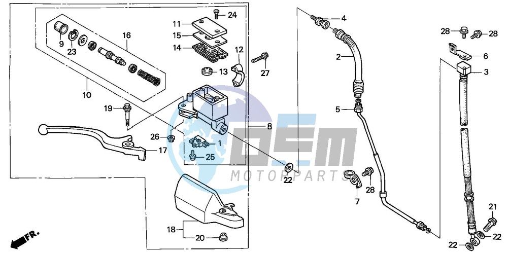 FR. BRAKE MASTER CYLINDER