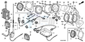 GL18009 Australia - (U / AB NAV) drawing AUDIO UNIT (AIRBAG)