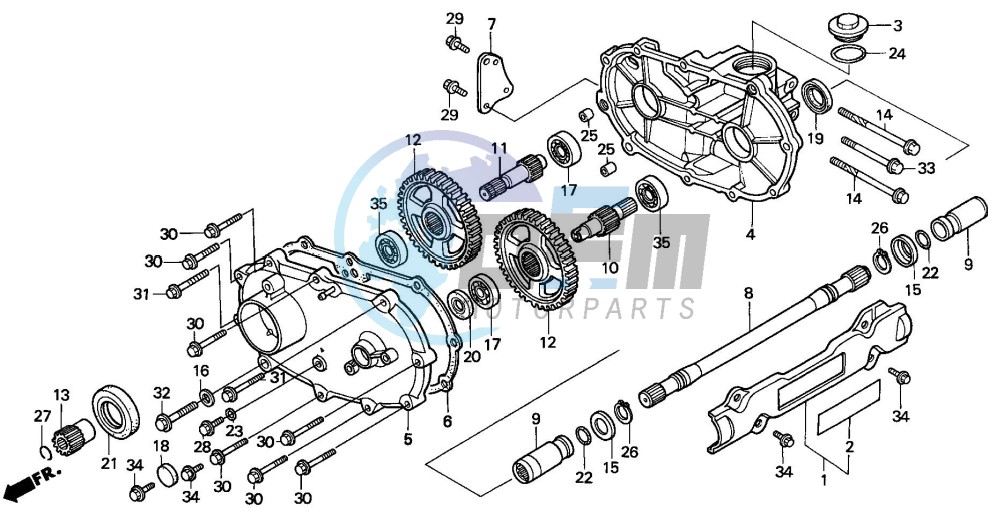 FRONT DRIVESHAFT (TRX300FW)