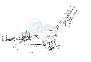 X9 200 drawing Handlebar - Master cylinder