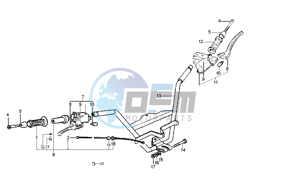 Handlebar - Master cylinder