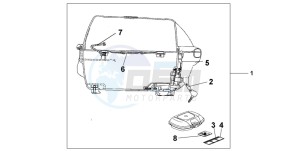 FJS600A 400 SILVER WING drawing TOP-BOX 45L