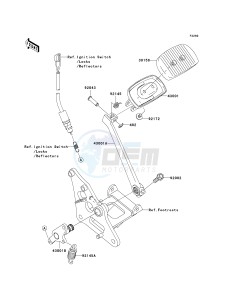 VN 900 B [VULCAN 900 CLASSIC] (6F-9F) B8F drawing BRAKE PEDAL_TORQUE LINK