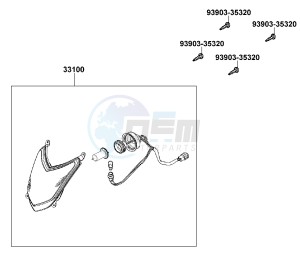 AGILITY FAT 50cc12 inch Netherlands drawing Head Light