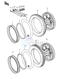 KZ 400 A B (A1-B2) drawing WHEELS_TIRES