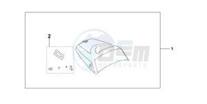 CBF600N9 UK - (E / MKH) drawing SEAT COWL PEARL AMBER YELLOW