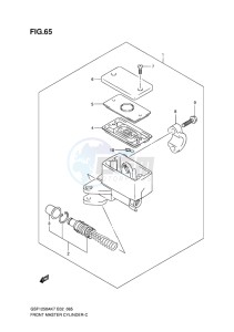 GSF-1250S BANDIT EU drawing FRONT MASTER CYLINDER