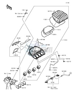 NINJA ZX-6R ABS ZX636FGF FR GB XX (EU ME A(FRICA) drawing Air Cleaner