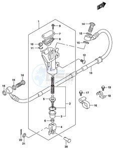 RM-Z450 drawing REAR MASTER CYLINDER