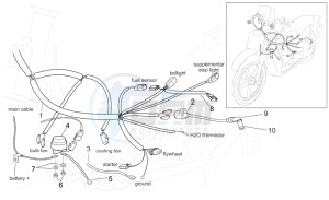 Scarabeo 125-200 e3 (eng. piaggio) drawing Electrical system II