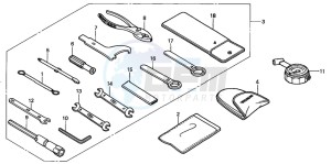 CB900F 919 drawing TOOLS