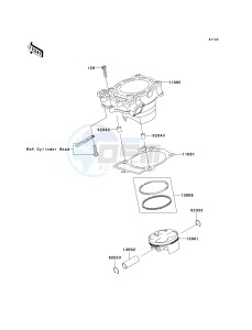 KX 250 N [KX250F] (N1) [KX250F] drawing CYLINDER_PISTON-- S- -