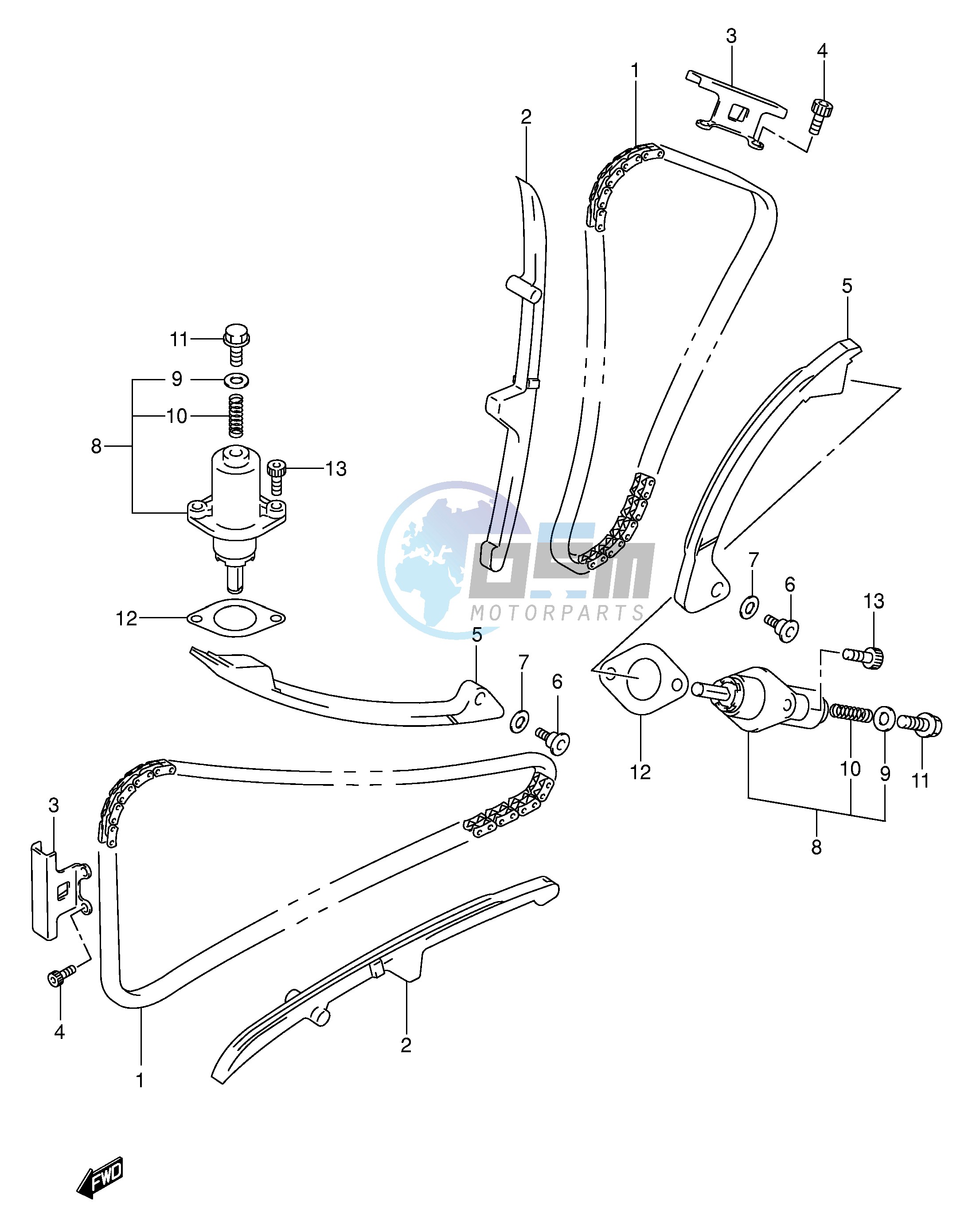 CAM CHAIN (MODEL K3 K4)