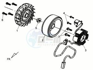 ALLO GT 45KMH 50 drawing MAGNETO / FLYWHEEL