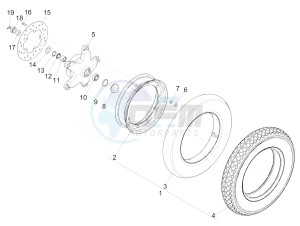 PX 150 (EMEA, APAC, LATAM) (Jp, Mx) drawing Front wheel