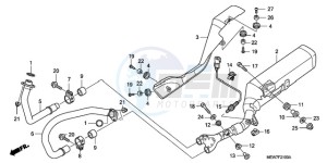 NT700VA UK - (E / MKH) drawing EXHAUST MUFFLER