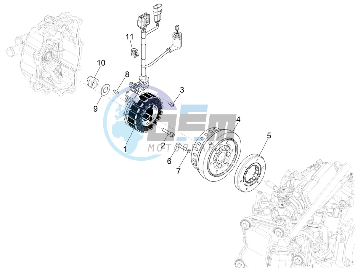 Flywheel magneto