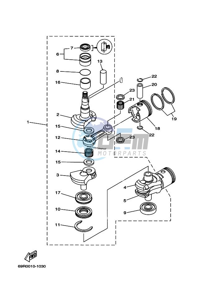 CRANKSHAFT--PISTON