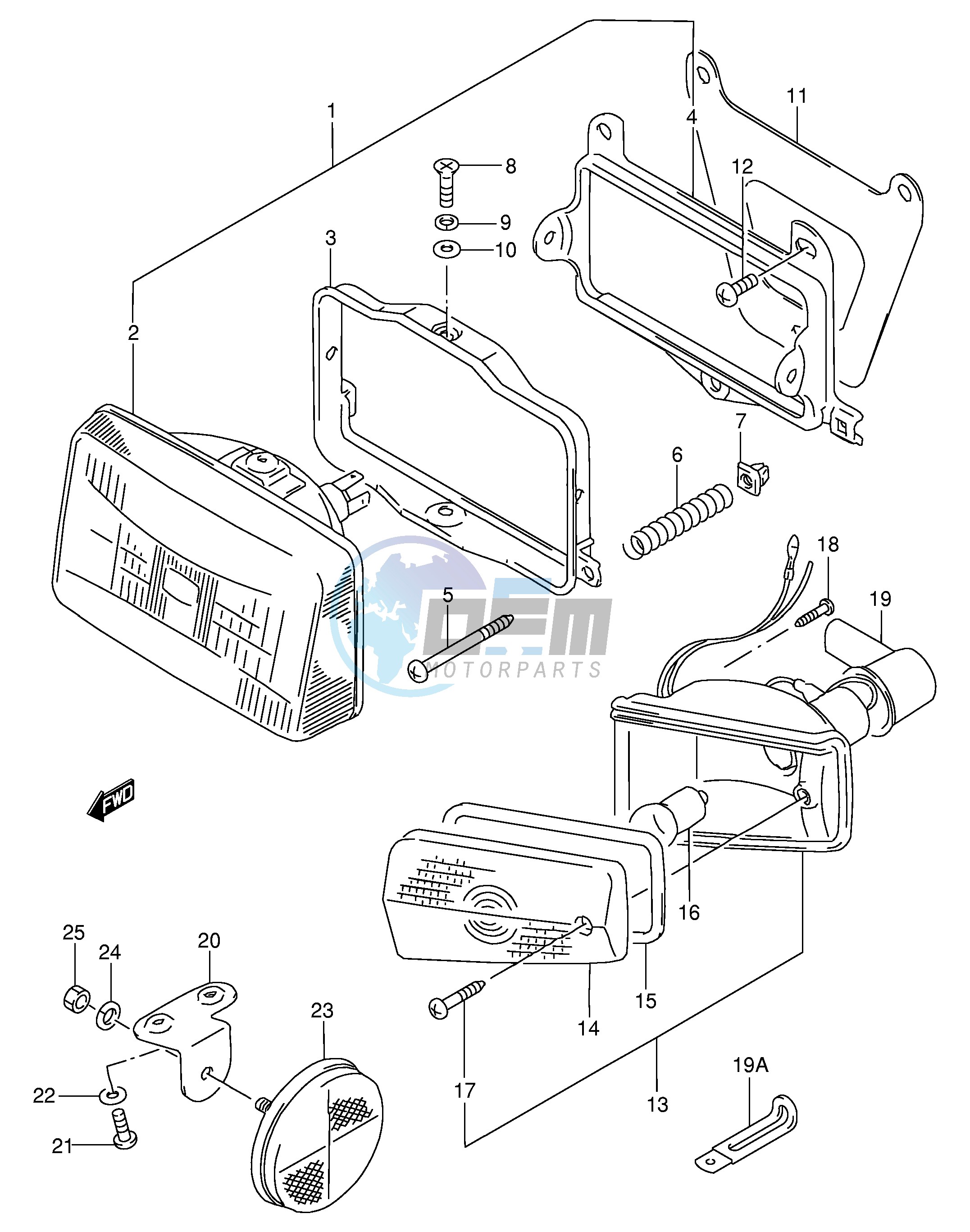 HEADLAMP - FRONT TURNSIGNAL