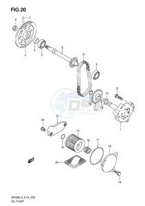 AN400 BURGMAN EU drawing OIL PUMP