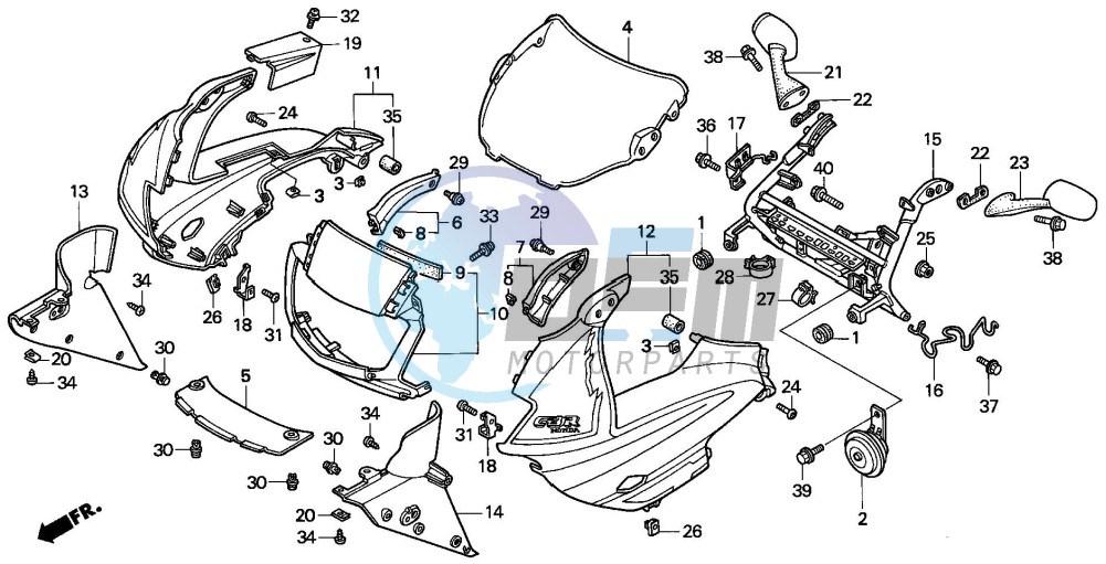 UPPER COWL (CBR600FS/3S/T/3T/SET)