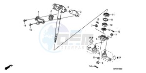 TRX500FMA Australia - (U) drawing STEERING SHAFT