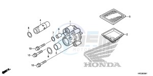 TRX420FM2E TRX420 Europe Direct - (ED) drawing OIL PUMP (TRX420FE1/FM1/FM2/TE1/TM1)