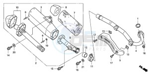 CRF150R CRF150R drawing EXHAUST MUFFLER