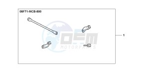 XL650V TRANSALP drawing HANDLE BRIDGE