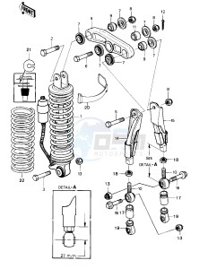 KX 420 A [KX420] (A1-A2) [KX420] drawing REAR SUSPENSION_SHOCK ABSORBER -- KX420-A1- -