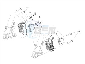 SHIVER 900 E4 ABS NAVI (EMEA) drawing Front brake caliper