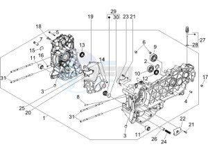 MP3 250 (USA) USA drawing Crankcase