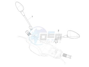 SPRINT 50 4T-3V E2 NOABS (NAFTA) drawing Driving mirror/s