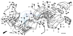 TRX420FAA Europe Direct - (ED) drawing REAR FENDER