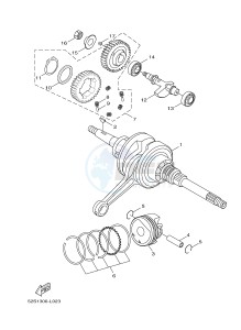 XC125R MAJESTY S (2PE1) drawing CRANKSHAFT & PISTON