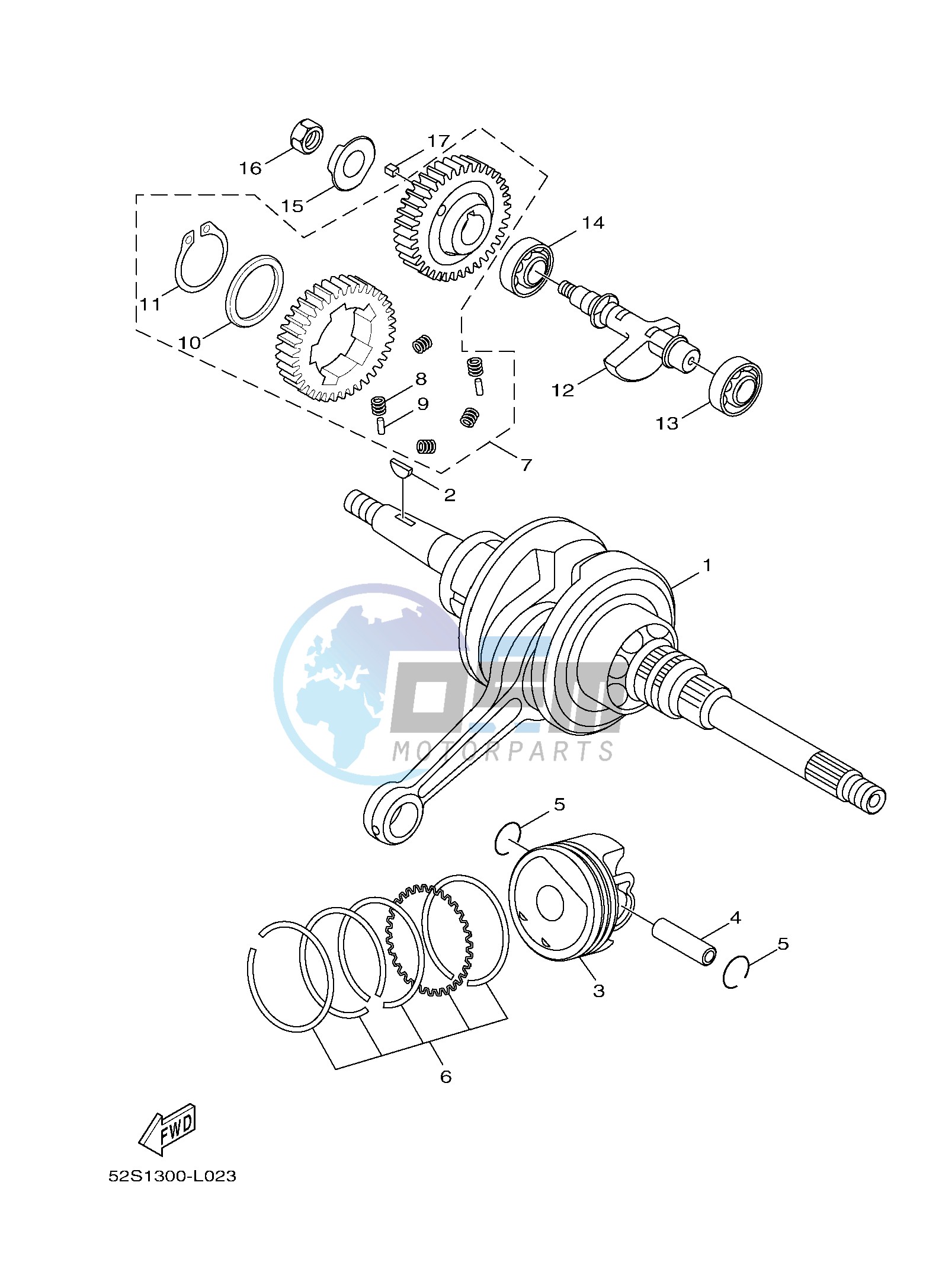 CRANKSHAFT & PISTON